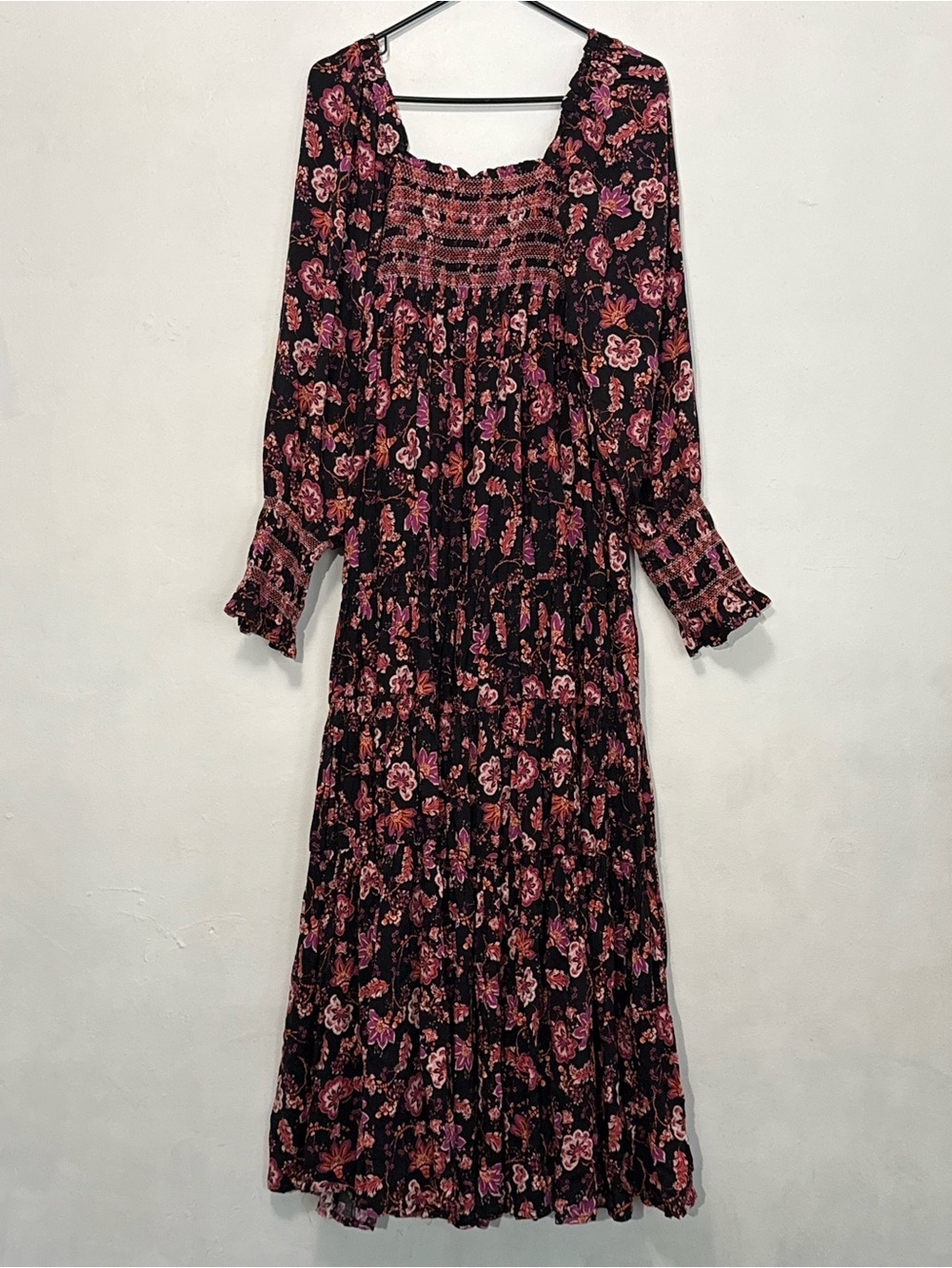 Free People Sweet Escape Floral Smocked Square-Neck Maxi Dress OB1236775 NWT - Picture 8 of 9
